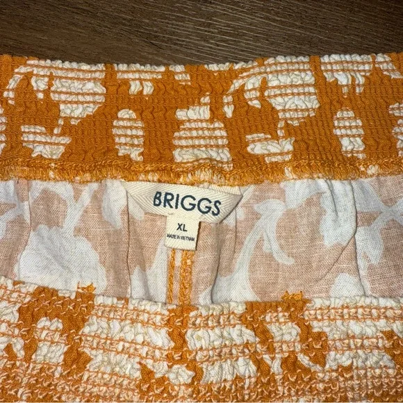 NWOT Briggs Pull-on Linen Blend Shorts - Picture 7 of 8